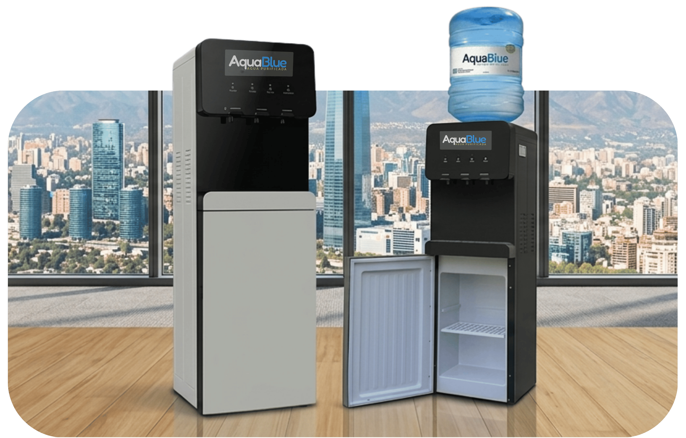 Dispensador AquaBlue frío y calor